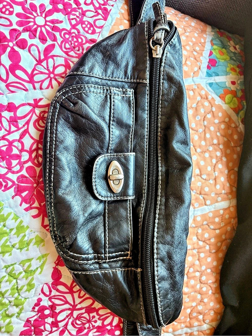 Joe Boxer Black Crossbody Bag